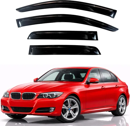 Miniatura 36 de KPY Visor de ventana compatible con Hyundai Tucson 2021-2025, 4 piezas de deflector de ventilación para ventana lateral, estilo Mugen, protector