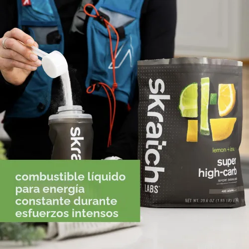 Miniatura 9 de Skratch Labs Polvo de hidratación súper alto en carbohidratos Polvo de carbohidratos con dextrina en racimo y electrolitos Bebida energética
