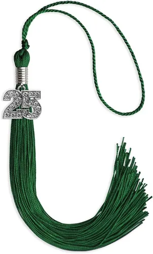Miniatura 18 de Endea Graduation Borla de un solo color con dije de plata brillante (oro antiguo, 2022)