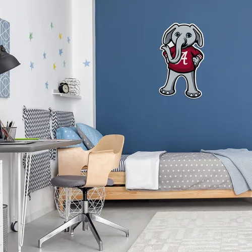 Miniatura 2 de Rico Industries NCAA Alabama Crimson Tide - Banderín de corte con forma de mascota, decoración del hogar y sala de estar, fieltro suave EZ