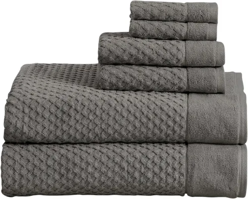 Miniatura 89 de Great Bay Home - Toallas de mano 100% algodón blanco, 6 toallas de baño suaves para manos, altamente absorbentes y de secado rápido, colección