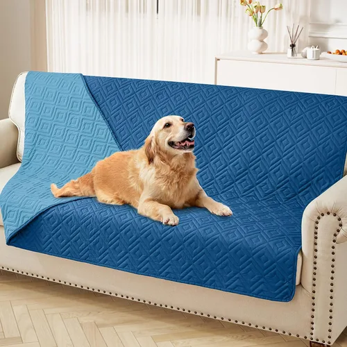 Miniatura 21 de hyha Manta impermeable para perro, manta suave para cama de perro, manta para mascotas, funda de sofá impermeable lavable para perros, fundas Gris