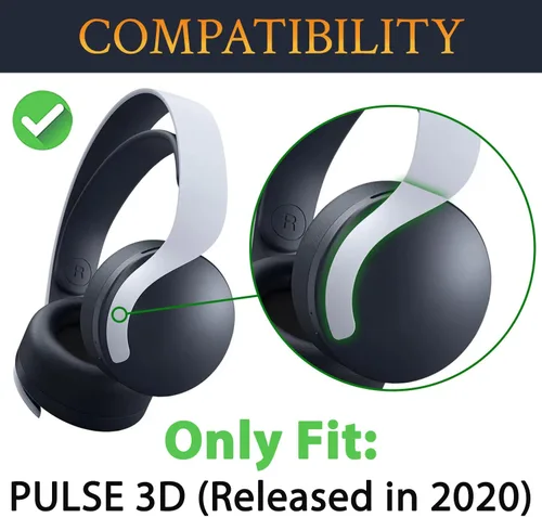 Miniatura 2 de SOULWIT Almohadillas para auriculares Sony Pulse 3D Wireless (PS5), almohadillas de repuesto de gel de enfriamiento con espuma de aislamiento