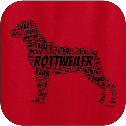 Miniatura 7 de ThisWear Rottweiler Word Art - Sudadera con capucha para perro y cachorro