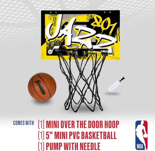 Miniatura 2 de Franklin Sports NBA Team Over the Door Aros de Baloncesto - Mini Aro de Baloncesto Interior para Niños + Juego de Pelota - Mini Aros para Fanáticos