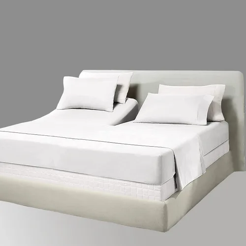 Miniatura 34 de PURE ECO Juego de sábanas de algodón natural, 5 piezas, tamaño King dividido, color beige, calidad suave, bolsillo profundo de 16 pulgadas, juego