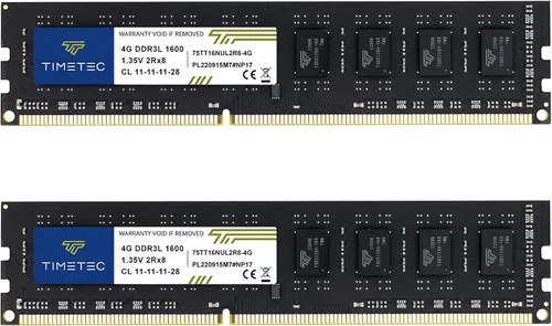 Miniatura 10 de Timetec - Módulo de memoria RAM de 32 GB (4 x 8 GB) DDR3 1600 MHz (DDR3-1600) PC3-12800 (PC3-12800U) no admite memoria ECC sin búfer, 1,5 V, CL11