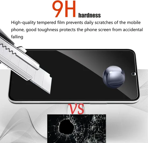 Miniatura 3 de Paquete de 2 protectores de pantalla de privacidad para Samsung Galaxy S22/S23 5G de 6.1 pulgadas, protector de vidrio templado, fácil de instalar