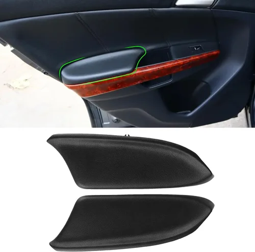 Miniatura 8 de Compatible con paneles de puerta de Honda Accord Tapa de apoyabrazos 2008-2012, 2 piezas de cubierta de apoyabrazos de panel de puerta de cuero PU
