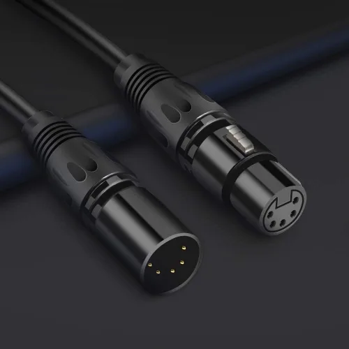 Miniatura 5 de XLR - Cable adaptador RJ45 de 5 pines, XLR macho de 5 pines y hembra de 5 pines a RJ45 hembra DMX Ethernet Cable convertidor (1 juego/2 unidades)