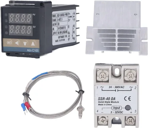 Miniatura 10 de PID Controladores de temperatura Kit de controlador de temperatura industrial preciso REX C100 impermeable para granja 100V-240V (25A)