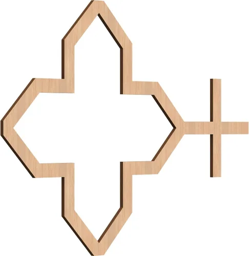 Miniatura 5 de Laird Paneles decorativos de pared de madera con calado, extra pequeños, 13/8 pulgadas de ancho x 7 3/8 pulgadas de alto x 1/4 pulgadas de alto