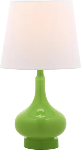 Safavieh Kids Lighting Collection Amy Green Gourd - Lámpara de mesa para dormitorio, sala de estar, oficina en casa, escritorio, mesita de noche