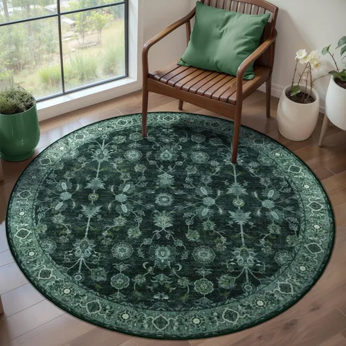 Miniatura 75 de Tangsoo Alfombra lavable para pasillo, antideslizante, 2 x 6 pies, estilo bohemio, floral, vintage, para entrada, suelo suave, para cocina, baño