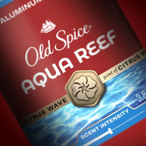 Miniatura 11 de Old Spice Desodorante sin aluminio para hombres, protección contra olores 24/7, frescura 24/7 y aroma duradero, Aqua Reef con aroma a ciprés, 3.8