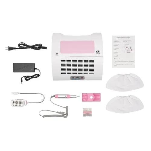 Miniatura 4 de Lámpara de uñas 5 en 1, con colector de polvo de uñas, máquina eléctrica multifuncional para taladro de uñas, almohada de reposo de manos, lámpara