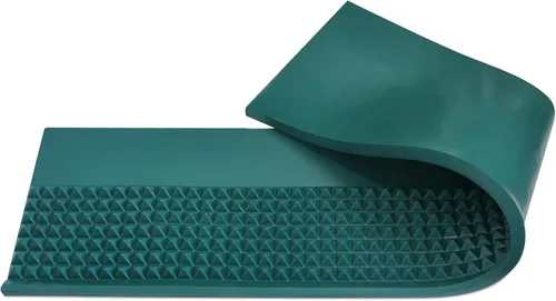Miniatura 9 de Mini tapete de mesa de dados de 33 x 17 pulgadas con dos dados – Funda de mesa de goma antideslizante portátil de casino para noche