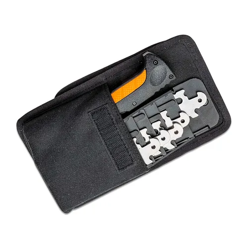 Miniatura 7 de Cold Steel Click-N-Cut Kit de caza ligero deshuesado cuchillo de campo de uso general - 5 cuchillas intercambiables de acero inoxidable 4116, mango