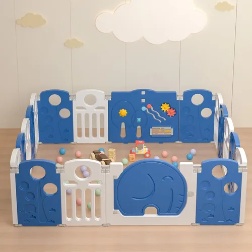 Miniatura 2 de LulliSpace Corralito para Bebés, para Niños y Niños Pequeños, Centro de Actividades para Niños, Patio de Juegos de Seguridad, Cerca para Bebés