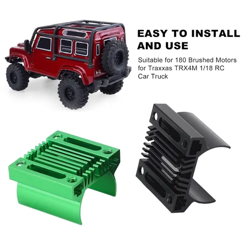 Miniatura 5 de Disipador de calor de motor a control remoto, disipador de calor mejorado de aleación de aluminio ligero para carreras de camiones todoterreno
