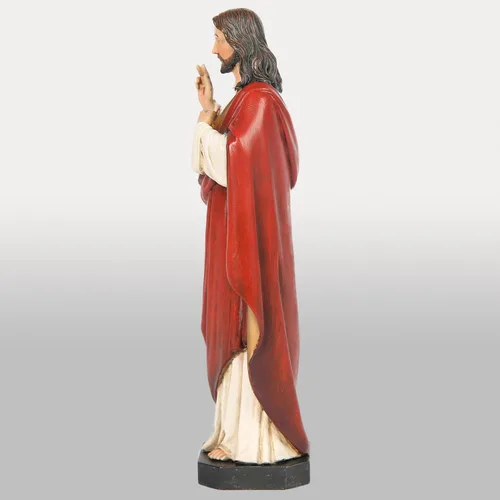 Miniatura 4 de Estatua católica BC del Sagrado Corazón de Jesús, 6" H decoración del hogar de Jesucristo, figura católica coleccionable, regalos religiosos, hecha