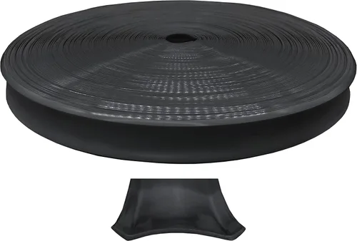 Automotive Authority - Cubierta para tornillo de moldura de vinilo negro de 1" para casa rodante, cámper, tráiler (negro, 30.5 metros)