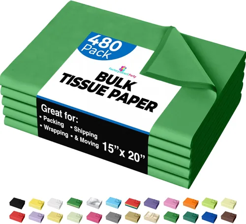Miniatura 21 de Party Solids Papel de Seda Negro para Bolsas de Regalo - Papel de Seda a Granel Negro de 20" X 30", 480 Hojas - Papel Prensa de 10 lb para Embalaje