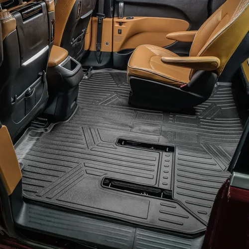 Miniatura 4 de SMARTLINER Juego de revestimientos de 3 filas de ajuste personalizado compatible con Chrysler Pacifica 2021-2025