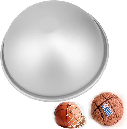 Miniatura 13 de Bandeja para pastel de 5 pulgadas con cúpula, 2 piezas, Molde de pastel de fútbol, Molde de pastel de hemisferio, Molde de pastel de fútbol 3D