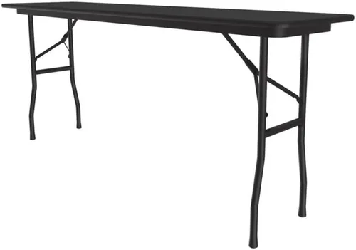 Miniatura 11 de Correll - Mesa plegable de utilidad resistente, parte superior de melamina, fabricada en Estados Unidos, delantal de acero fuerte, 24 x 60 pulgadas
