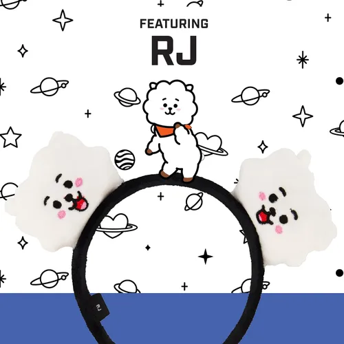 Miniatura 17 de Concept One BT21 LINE FRIENDS - Diadema bordada de felpa 3D para mujer, Chimmy