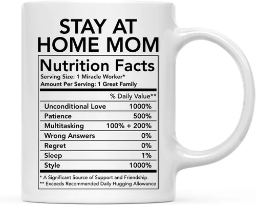 Miniatura 15 de Andaz Press Divertida taza de té de café de cerámica de 11 onzas, regalo de agradecimiento, datos nutricionales del ejército, paquete de 1, ideas