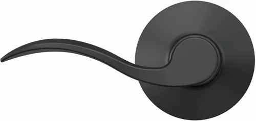Miniatura 7 de Schlage F10 ACC 622 - Manija de puerta Accent, cerradura de paso para pasillo y armario, negro mate