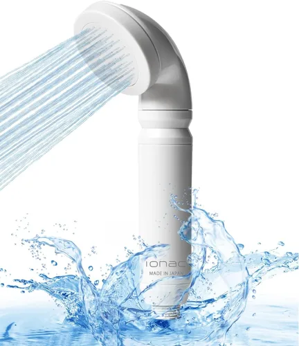 Fabricado en Japón y tecnología innovadora: cabezal de ducha IONAC con filtro, ducha suavizante de agua, spa en casa, adecuado para atopia, cabezal