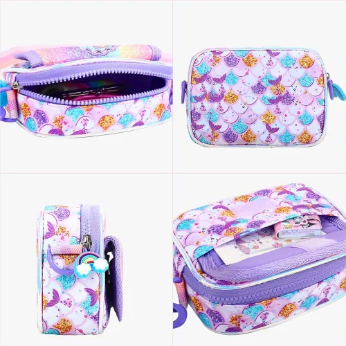 Miniatura 5 de Kejea Regalos de unicornios para niñas, bolso de unicornio para niñas, bolso cruzado para niñas pequeñas, lindo bolso para adolescentes