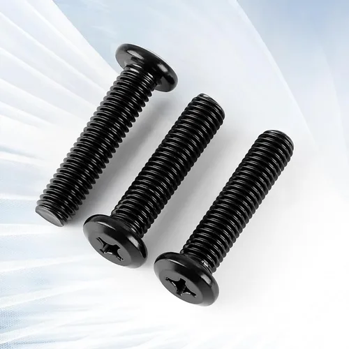 Miniatura 5 de M4-0.7 x 8 mm Tornillos de cabeza plana para muebles, pernos de acero inoxidable 304 con acabado negro, rosca completa, 50 piezas