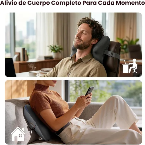 Miniatura 8 de BOB AND BRAD Masajeador de espalda inalámbrico con calor FSA elegible HSA, masajeador de espalda Shiatsu para aliviar el dolor de tejido profundo