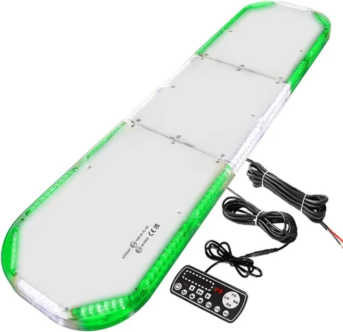 Miniatura 9 de ASPL Barra de Luz Estroboscópica de Emergencia de Perfil Bajo para Techo 204LED de 46" Advertencia Intermitente Peligro de Seguridad Asesor de Ámbar