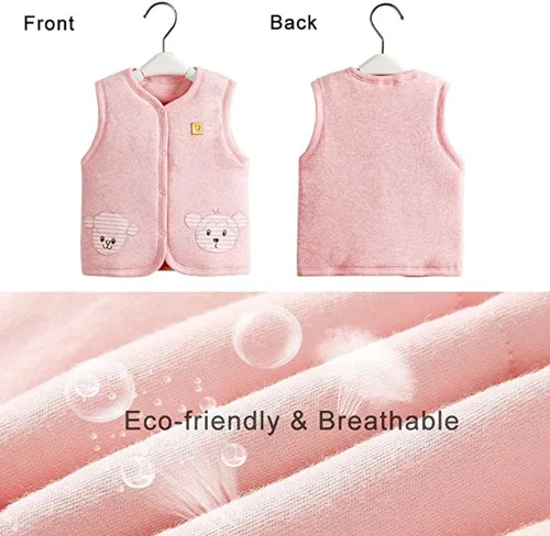 Miniatura 6 de Monvecle - Chaleco de algodón cálido para bebé o niño pequeño (Unisex)