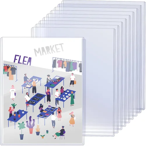 Sintuff 10 protectores rígidos de impresión de 11 x 17 pulgadas, fundas transparentes resistentes para fotos, documentos, pósters, cómics, 10