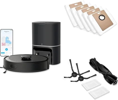 Miniatura 11 de Tapo - Aspiradora y fregona robot con navegación inteligente LiDAR, 5300 Pa máx, tasa de recolección de polvo del 97%+, limpieza personalizable