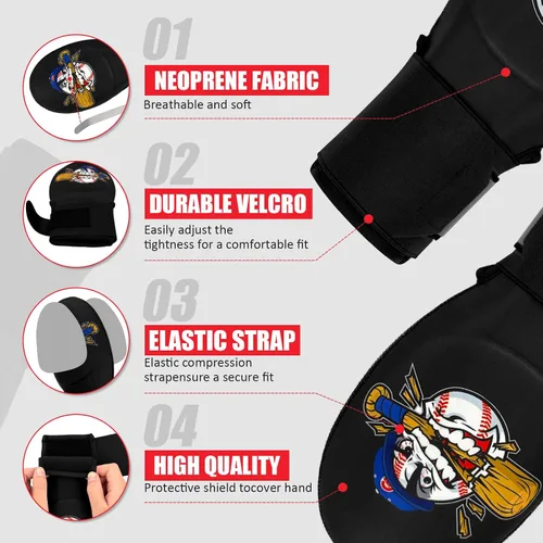Miniatura 3 de Sliding Mitt, Baseball Youth Sliding Glove Hand Guard for Baserunning, Neoprene with Aluminum Reinforcement and Padded Palm, for Baseball and