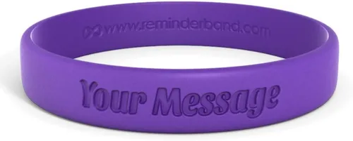 Miniatura 56 de Reminderband - Pulsera clásica de silicona 100% personalizada – Pulsera de goma de silicona personalizada – Personalizable, eventos, regalos, apoyo