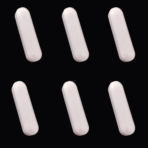 LABALPHA 6 unids PTFE agitador magnético mezclador agitador bar, barra de agitación magnética 1.181 in/1.18 pulgadas