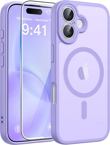 Miniatura 259 de FNTCASE - Funda para iPhone 16 Pro: magnética, mate, translúcida, de grado militar, protectora contra caídas, resistente, fina, duradera y a prueba