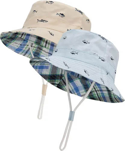 Miniatura 10 de Durio Sombrero para el sol para bebé, sombrero de playa de verano, UPF 50+, protección solar, sombreros para niños, regalos para niños y niñas