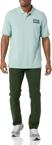 Miniatura 4 de Tienda Essentials Disney Marvel Camisa polo piqué de algodón de corte regular para hombre paquete de 2