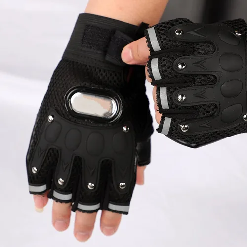 Miniatura 9 de IPENNY Guantes de entrenamiento unisex para hombre y mujer, guantes de ciclismo de medio dedo, transpirables, elásticos, guantes de ciclismo