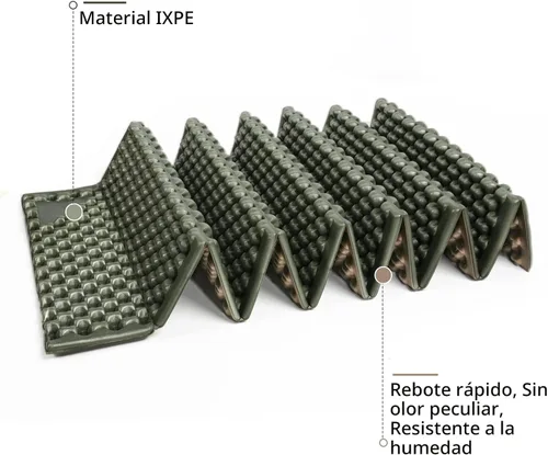 Miniatura 3 de Almohadillas de espuma para acampar para senderismo, colchón ultraligero de celda cerrada, tapete suave impermeable para adultos, esterillas anchas
