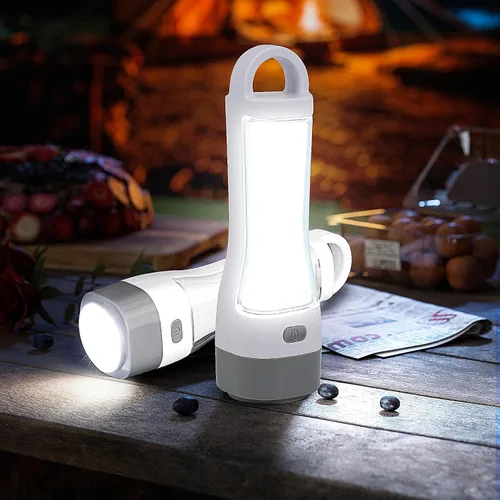 Miniatura 7 de TANSOREN Linterna LED solar para cortes de energía, linternas de camping recargables con lúmenes altos, 5 modos, luz táctica potente y brillante